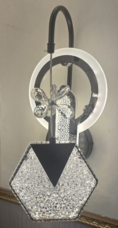 Black Cage Wall Light