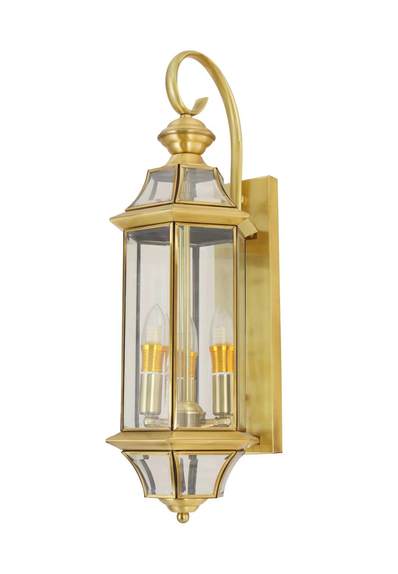Outdoor Big Brass Gate Light