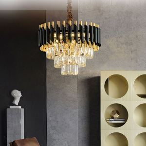 Crystal Glow Chandelier in Pakistan | Luxury Crystal Ceiling Light – Glorious Lights