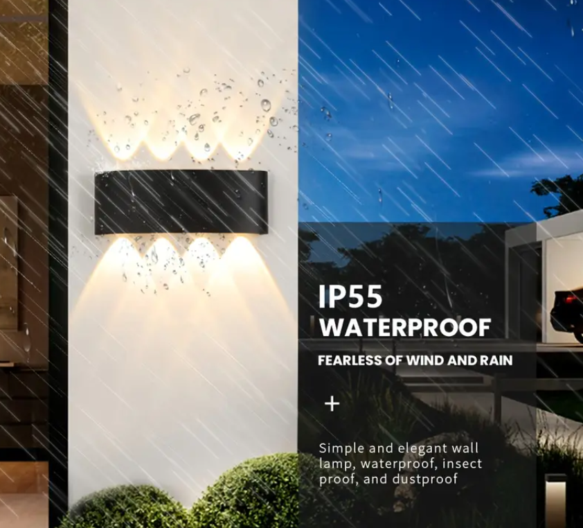 Led Wave Outdoor Waterproof Wall light