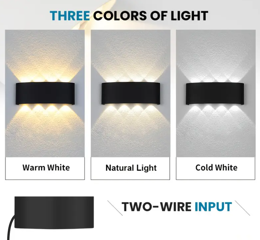 Led Wave Outdoor Waterproof Wall light