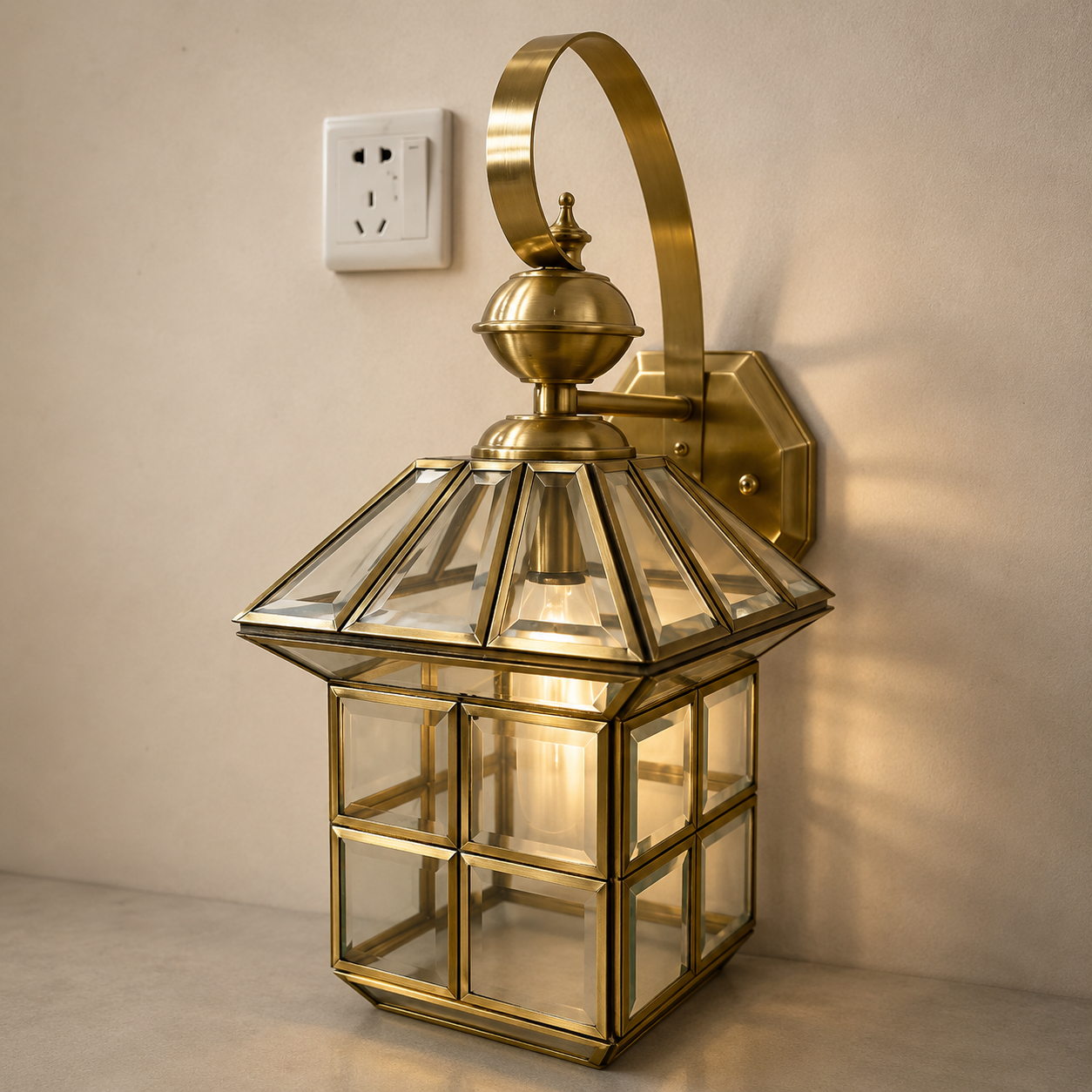 Outdoor Brass Gate Light