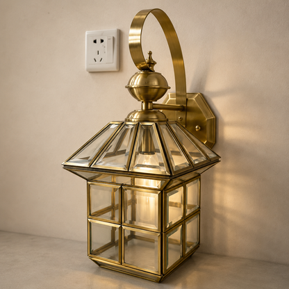Outdoor Brass Gate Light