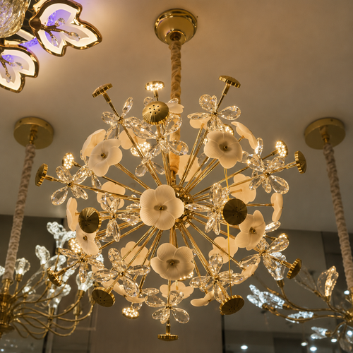Juke Crystal Chandelier – Modern Ceiling Light Pakistan