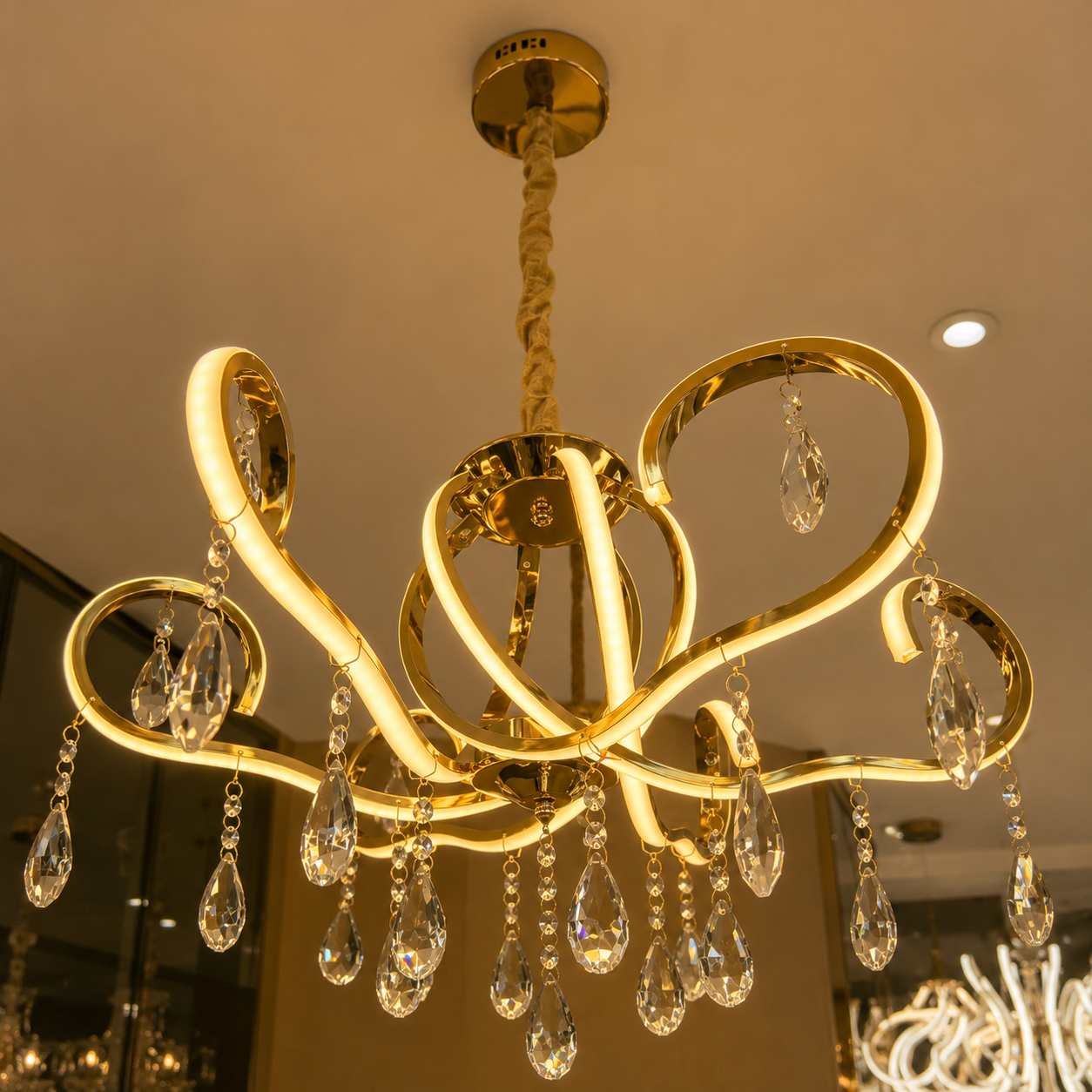 Elegance Chandelier – Luxury Crystal Ceiling Light Pakistan