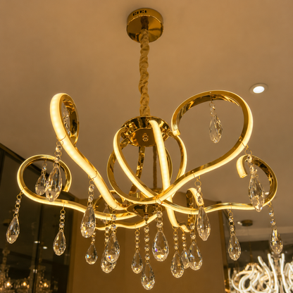 Elegance Chandelier – Luxury Crystal Ceiling Light Pakistan