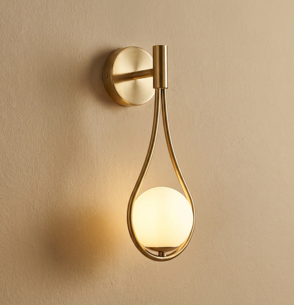 Luxury gold wall light for bedroom and living room