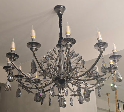 Smoked Glass Orb Chandelier