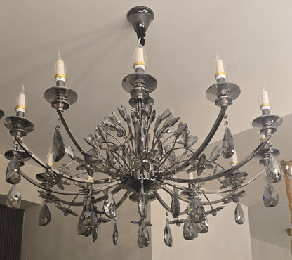 Smoked Glass Orb Chandelier