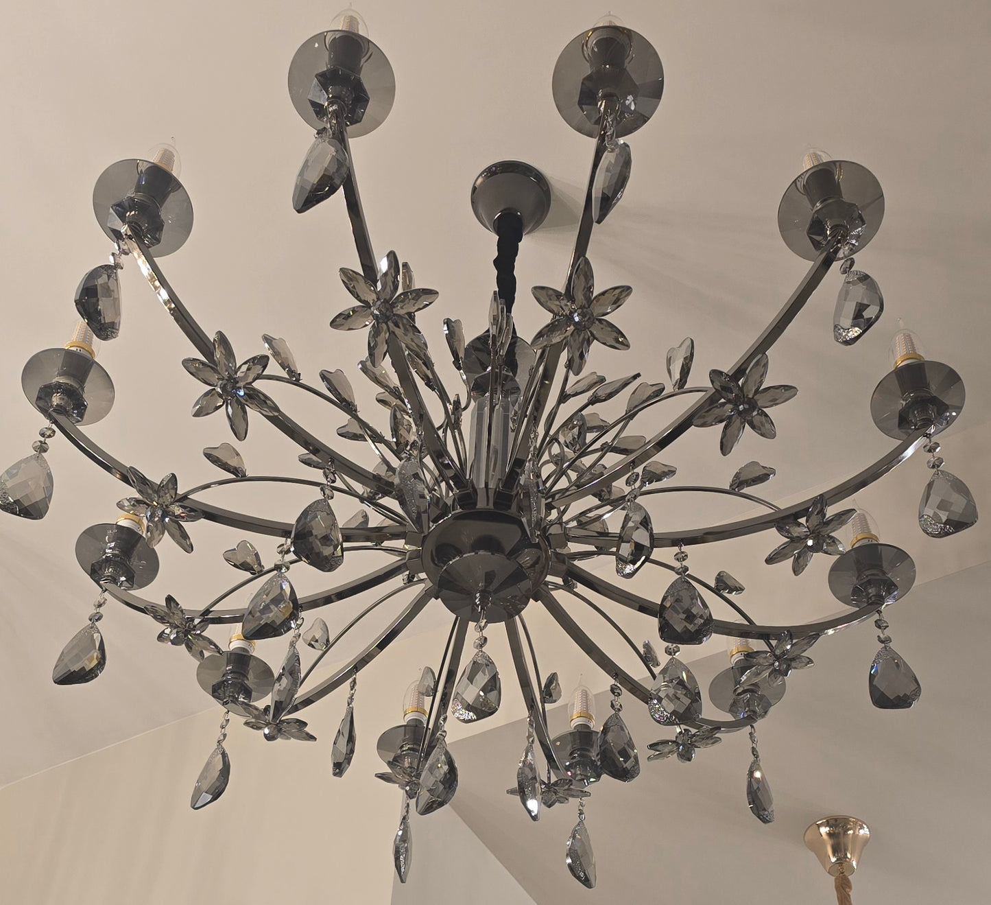 Smoked Glass Orb Chandelier
