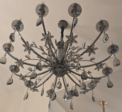 Smoked Glass Orb Chandelier