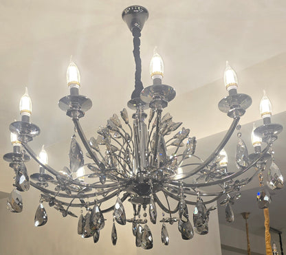 Smoked Glass Orb Chandelier