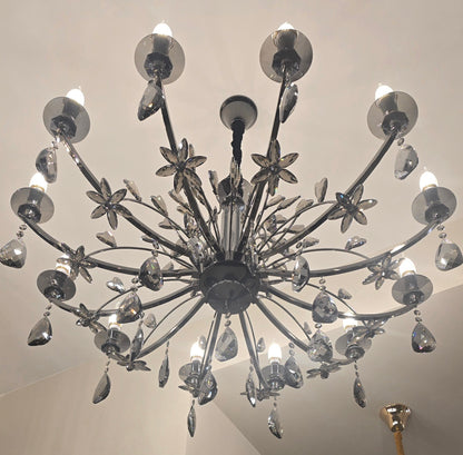 Smoked Glass Orb Chandelier