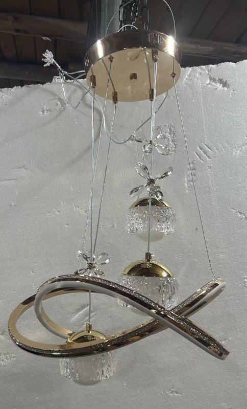 Luxe Crystal Cluster Pendant