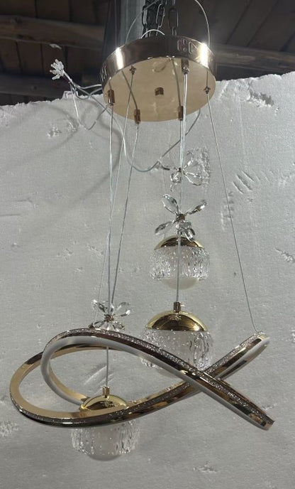 Luxe Crystal Cluster Pendant