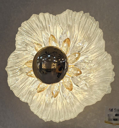 Marble Effect Dome Wall Light
