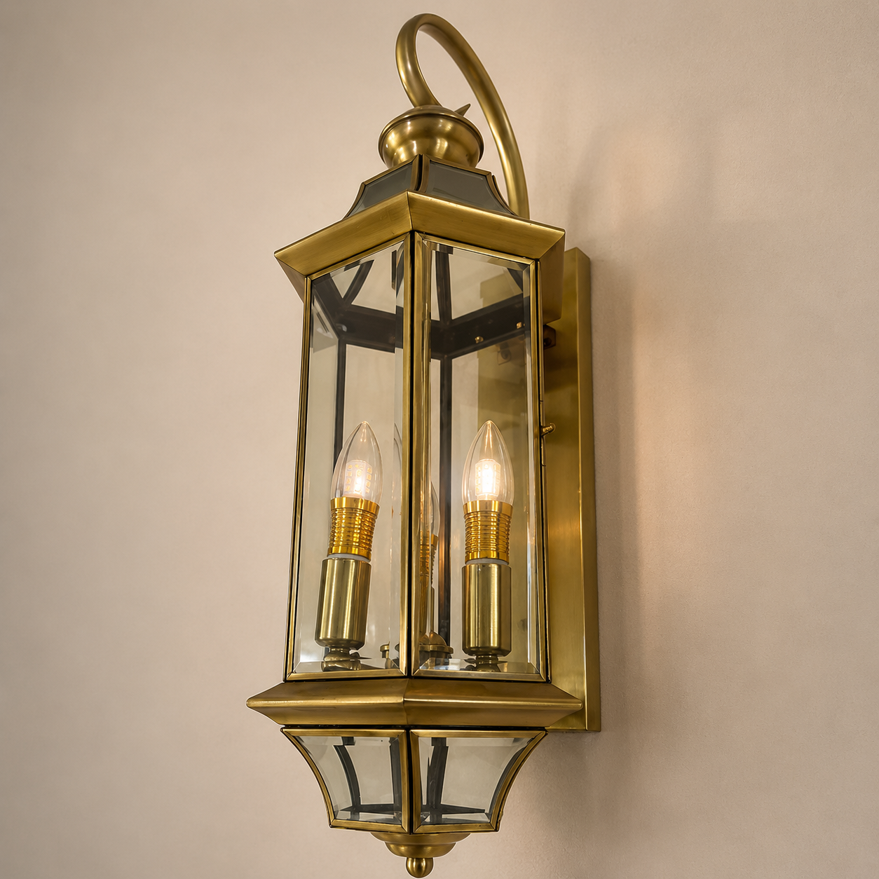 Outdoor Big Brass Gate Light