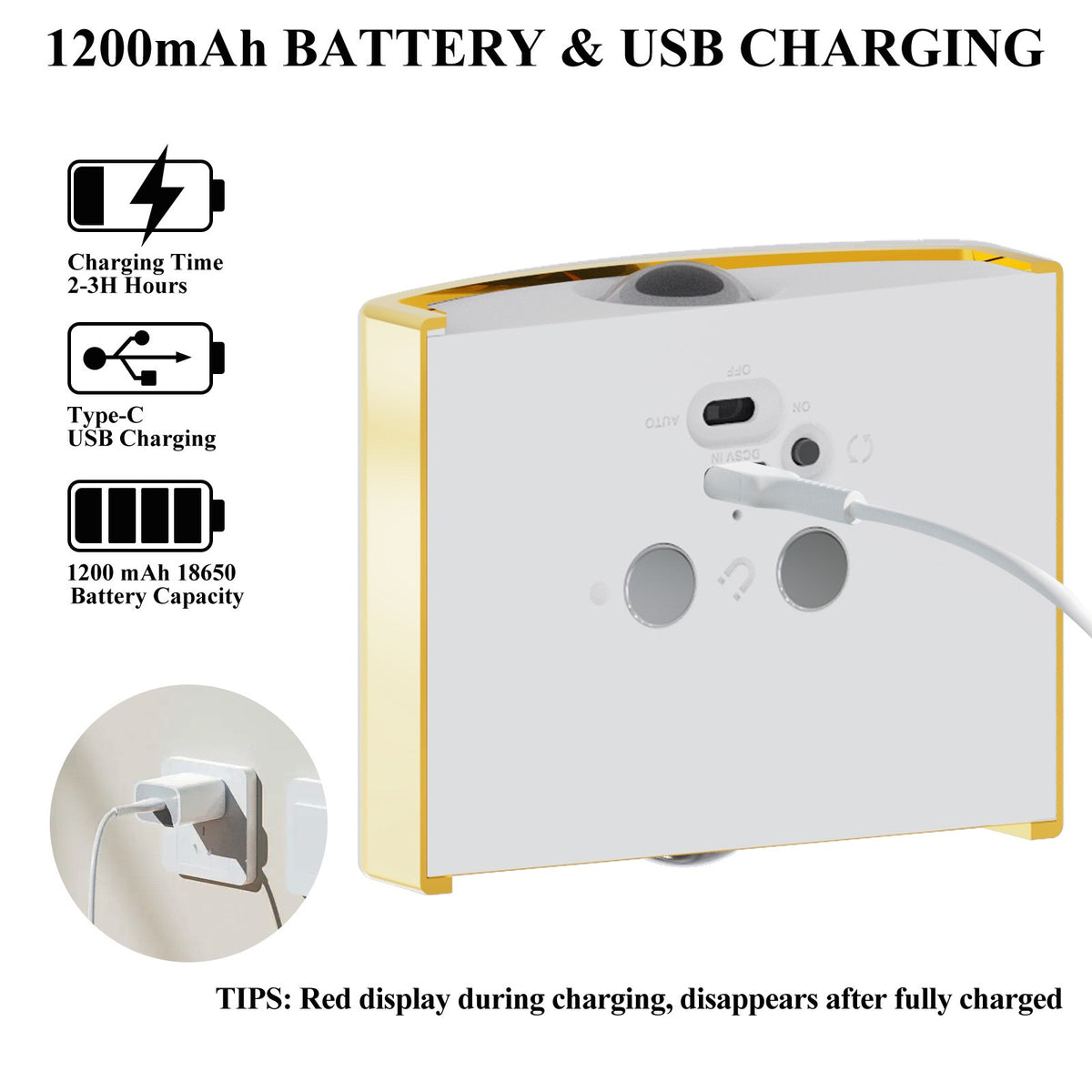 Rechargeable LED Motion Sensor Wall Light – Magnetic, No-Drill Light for Stairs, Corridors & Bedrooms