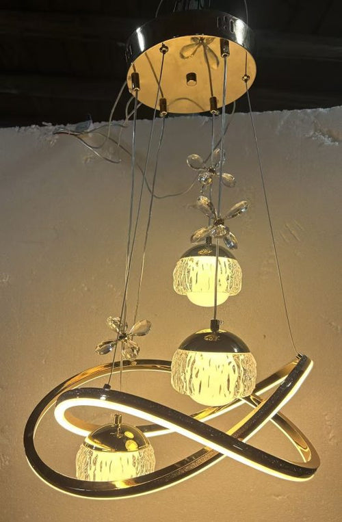 Luxe Crystal Cluster Pendant