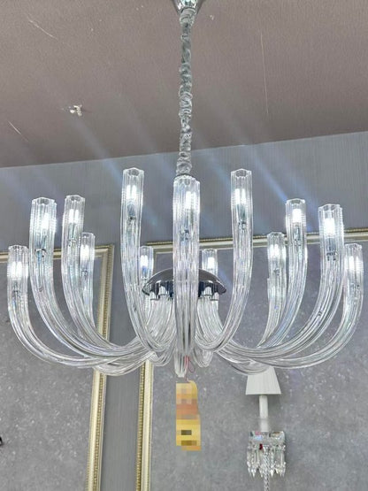 Futuristic Glow LED chandelier
Modern geometric chandelier
Contemporary ceiling light
Luxury LED lighting Pakistan
Designer hanging chandelier
Premium modern lighting